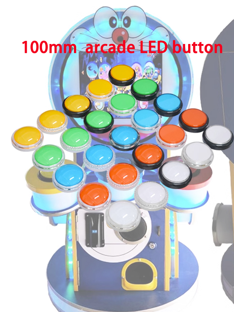 Arcade Vibes - 12V Arcade LED Düğmesi 100mm Düz