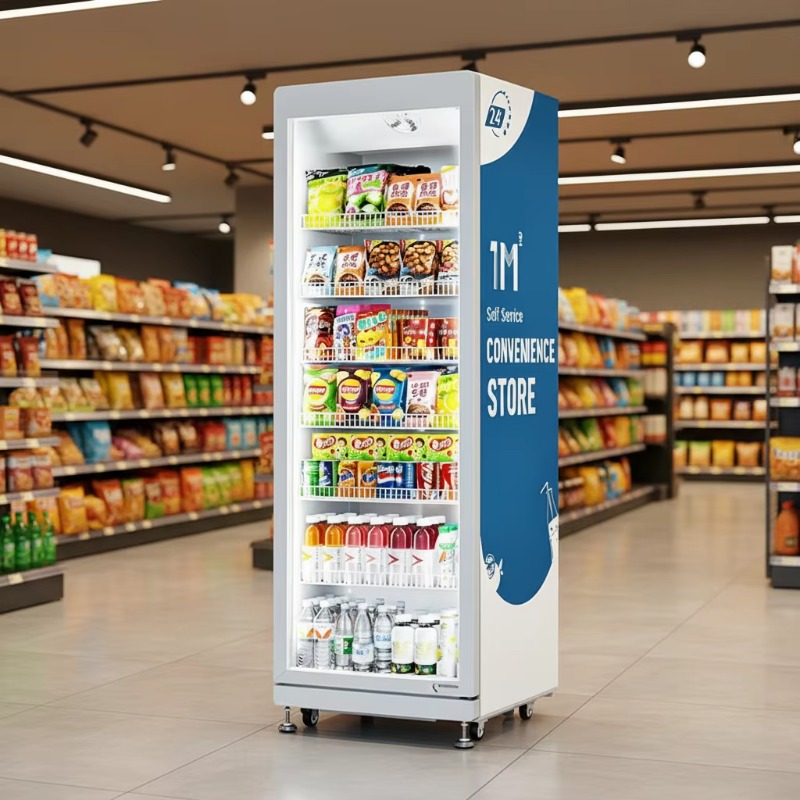 Open Vending Machine - FOODLINE Özelleştirilmiş Otomat Yapay Zeka Destekli