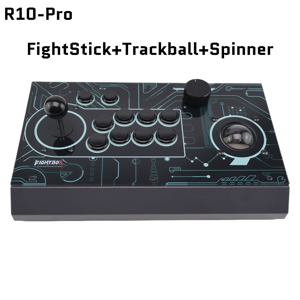 Trackball Controller Arcade - FightBox R10-PRO Arcade Fight Stick, Trackball
