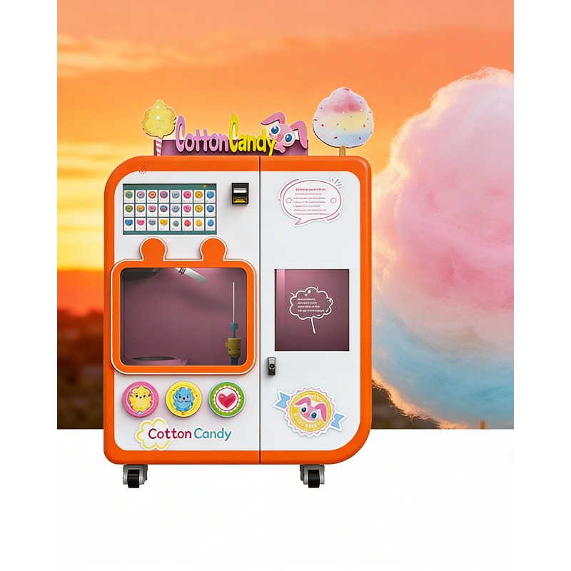 Commercial Vending Machine - Tam Otomatik Pamuk Şeker Otomatı, Değişim