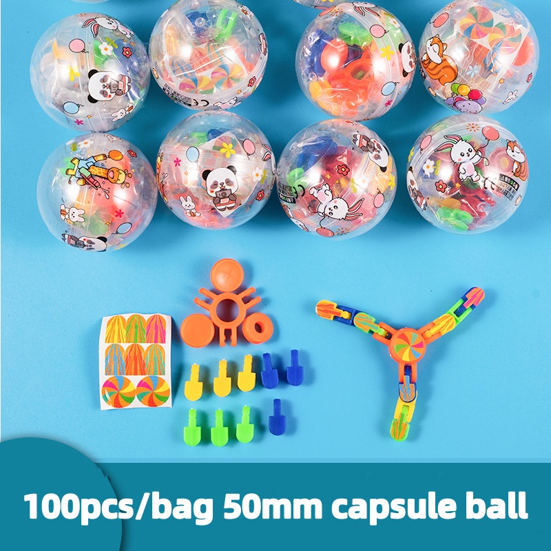 Arcade Style Vending Machine - 100 adet/torba 50mm kapsül topu karışık