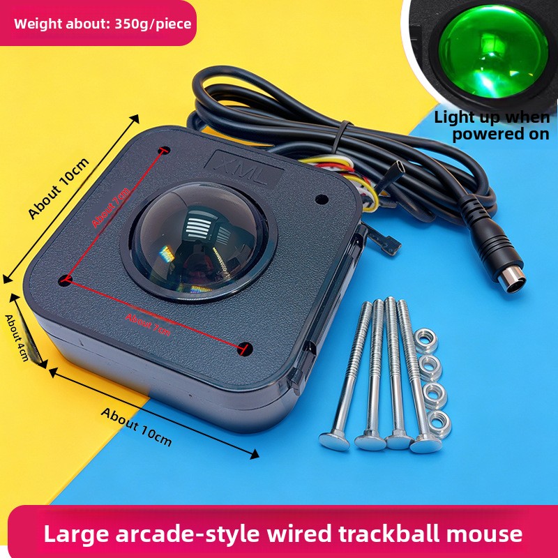 Trackball Controller Arcade - Arcade Oyun Aksesuarları Trackball Mouse Şeffaf