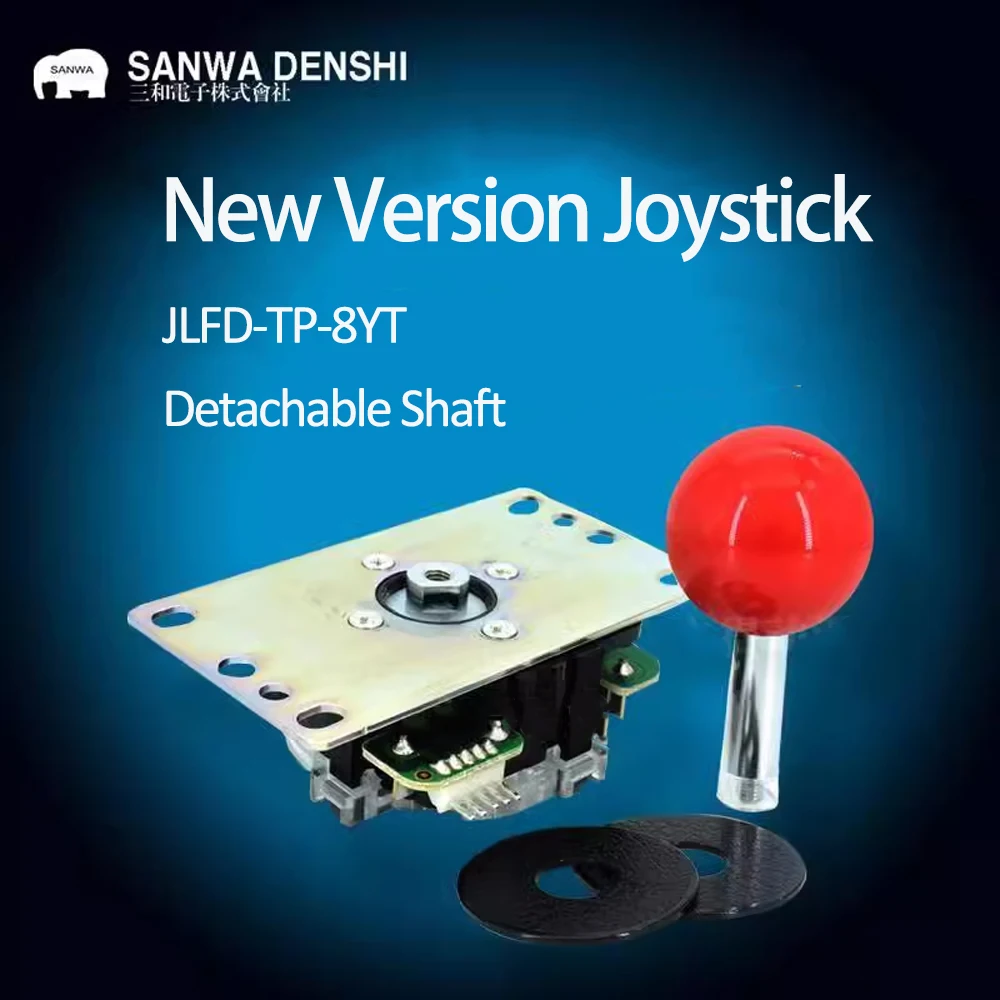 Arcade Vibes - Orijinal Japonya SANWA joystick, JLFD-TP-8YT, Çıkarılabilir