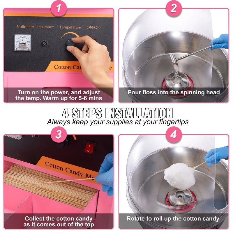 Ticari Pamuk Şeker Makinesi Pe - Candy Floss Machine incelemesi ve fiyatı