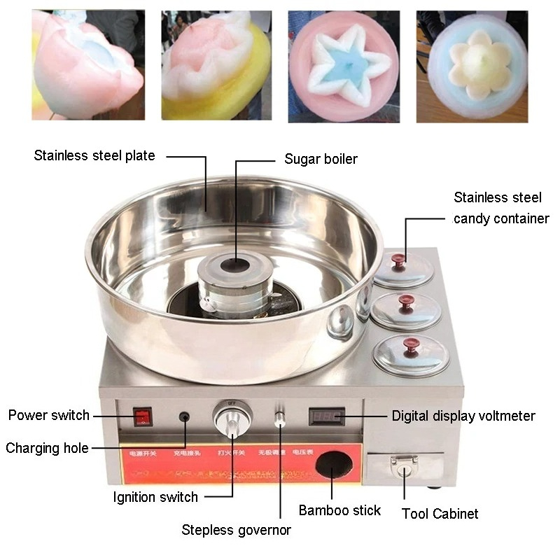 Ticari Paslanmaz Çelik Pamuk Ş - Candy Floss Machine incelemesi ve fiyatı